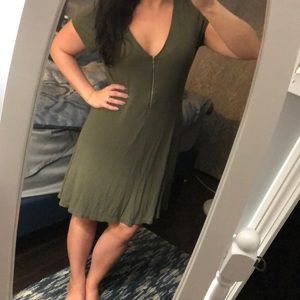 Express Olive Green Dress